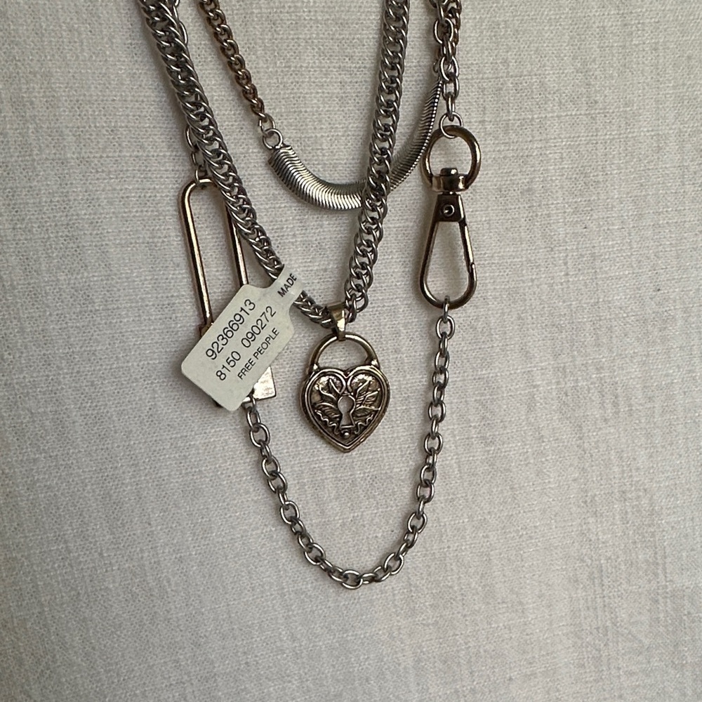 Free People Mixed-Metal Multi-Chain Necklace - Picture 2 of 3
